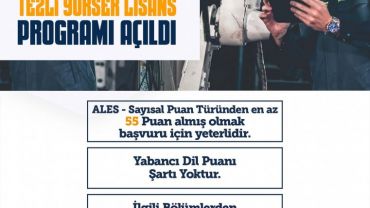 2022-2023 Eğitim-Öğretim Yılı Güz Yarıyılı Endüstri Mühendisliği Yüksek Lisans Programları Başvuruları Açılmıştır.