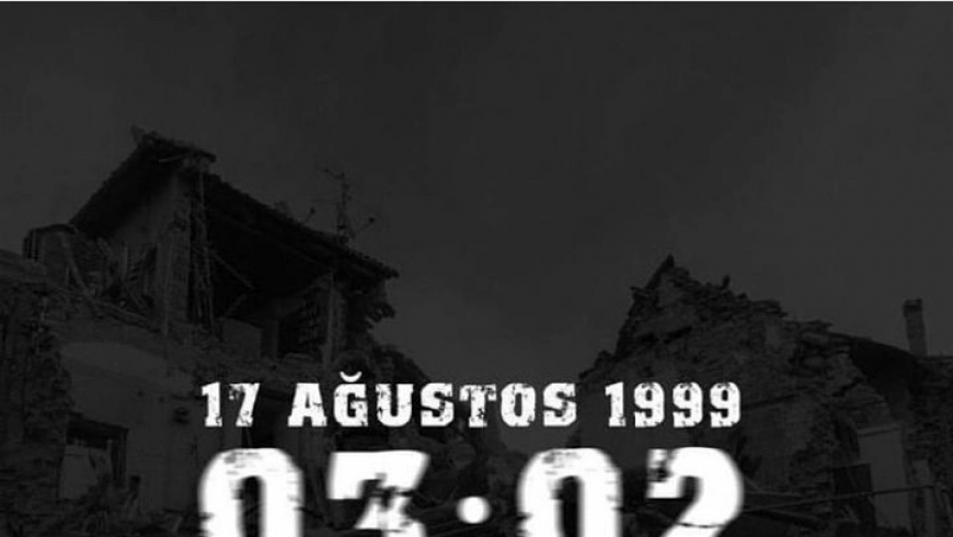 17.08.1999 Marmara Depreminde Hayatını Kaybedenleri Rahmetle Anıyoruz.