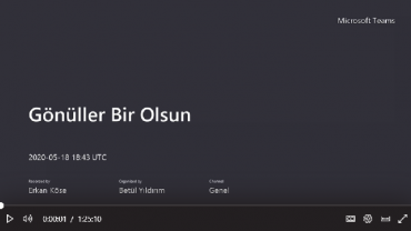 Mesafeler Girse de Aramıza, ”Gönüller Bir Olsun” - 18 Mart 2020 Toplantı & Sohbet Etkinliği
